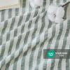 SOULFUL Cotton Bedding Set 135 x 200 cm, 4-Piece, Striped Jacquard, Sage Green view 4