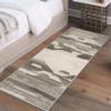 Siunwdiy Brown Abstract Runner Rug, 110 x 200 cm, Non-Slip, Washable view 4