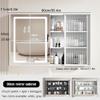 LED Bathroom Mirror Cabinet with Storage, Smart Wall-Mounted Design, 35.4 x 25.6 in view 2
