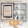 LED Bathroom Mirror Cabinet with Storage, Smart Wall-Mounted Design, 35.4 x 25.6 in view 4