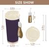 FRODOTGV Dark Purple Travel Mug with Lid, 480 ml view 2
