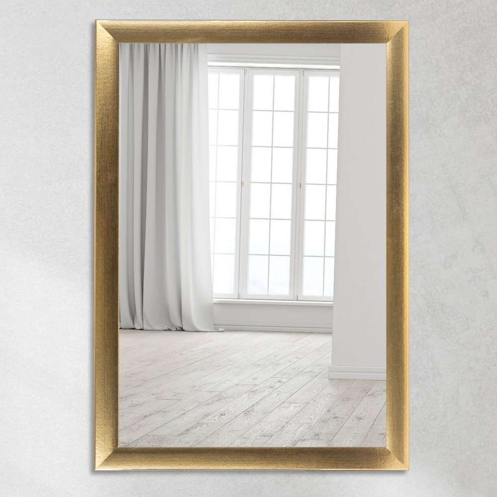 CLAMARO Neo Collage Wall Mirror 65 x 65 cm, Gold, 38 mm Wood Frame