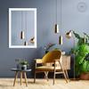 CLAMARO Neo Collage Wall Mirror 80 x 100 cm, Matte White, 38 mm Wood Frame view 2