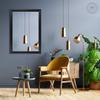 CLAMARO Neo Collage Wall Mirror 55 x 120 cm, Matte Black, 38 mm Wood Frame view 2
