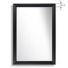 CLAMARO Neo Collage Wall Mirror 55 x 120 cm, Matte Black, 38 mm Wood Frame view 3