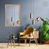 CLAMARO Neo Collage Wall Mirror 45 x 90 cm, Vintage Silver Oak view 2