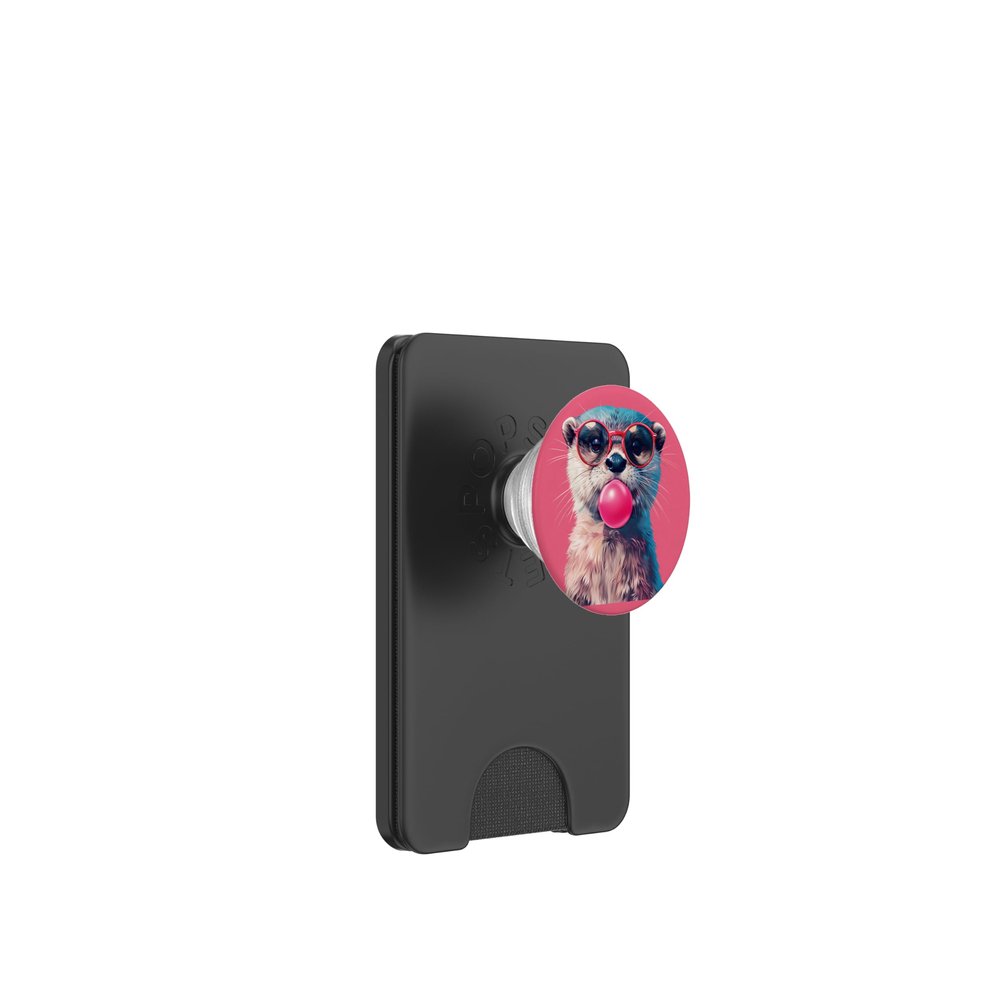 Funny Otter Gum PopSockets PopWallet for MagSafe