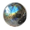 Natural Labradorite Crystal Ball, Blue Gemstone Desk Ornament, 5–5.5 cm view 1