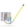Commercial Insulated High-Voltage Rescue Hook, Portable 10 kV/35 kV/110 kV/220 kV Fiberglass Rescue Pole, Yellow, 1.8 m/5.9 ft view 1