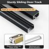 EXCLURA Ceiling-Mounted Bypass Sliding Door Track Set, Silver, 2.6 m (8.5 ft) view 2