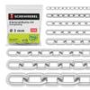 SCREW REBEL 3.0 mm A4 Stainless Steel Chain, 2 x 25 cm view 1