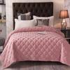MiduoHu Quilted Bedspread Set for Two, Soft Crystal Velvet, 3-Piece view 1