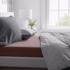 sleepling Fine Beaver Fitted Sheet 140 x 200 cm, 25 cm Pocket Depth, Taupe view 2