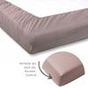 sleepling Fine Beaver Fitted Sheet 140 x 200 cm, 25 cm Pocket Depth, Taupe view 3