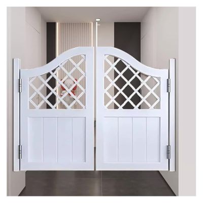 SKINPA Solid Wood Two-Way Swinging Saloon Doors, Rustic Café Style, White, 62 x 32 in (158 x 81 cm)