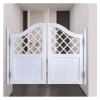 SKINPA Solid Wood Two-Way Swinging Saloon Doors, Rustic Café Style, White, 62 x 32 in (158 x 81 cm) view 1
