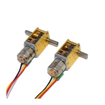 WENH Tiny 10 mm All-Metal Geared Stepper Motor, DC 5 V/6 V, Ratio 603, Double Shaft