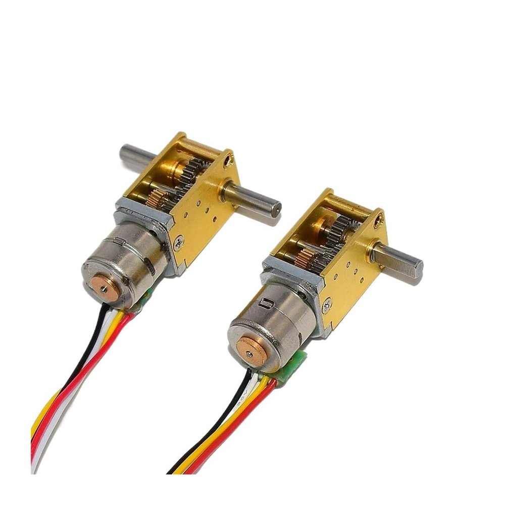 WENH Tiny 10 mm All-Metal Geared Stepper Motor, DC 5 V/6 V, Ratio 603, Double Shaft