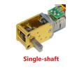 WENH Tiny 10 mm All-Metal Geared Stepper Motor, DC 5 V/6 V, Ratio 603, Double Shaft view 2