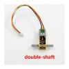 WENH Tiny 10 mm All-Metal Geared Stepper Motor, DC 5 V/6 V, Ratio 603, Double Shaft view 3