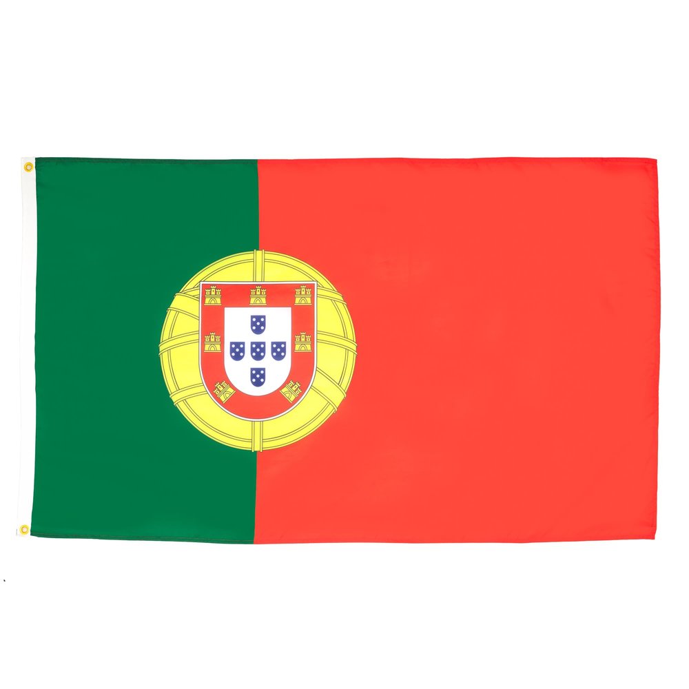 AZ FLAG 5-Pack Portugal Flags, 150 x 90 cm, 100D Polyester, 2 Grommets