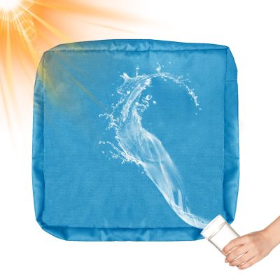 KYJSW Waterproof Outdoor Seat Cushion Cover for Rattan Chair, Lake Blue, 40 x 40 x 5 cm