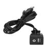 Flush-Mount USB and 3.5 mm AUX Extension Cable for Cars and Boats view 2