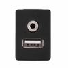 Flush-Mount USB and 3.5 mm AUX Extension Cable for Cars and Boats view 4
