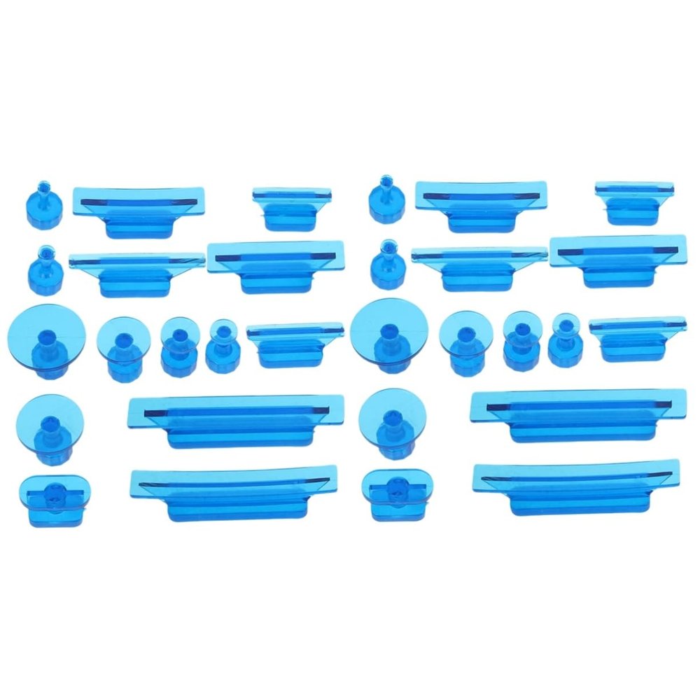 ABOOFAN 2-Pack Auto Dent Puller Kit, Blue Plastic, 15 Pieces Each