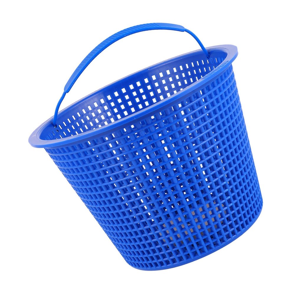 Pool Cleaning Basket for Pool Filters, Blue Plastic, Clog-Resistant