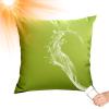 KYJSW Outdoor Patio Seat Cushion Cover for Rattan Chairs, Waterproof, Grass Green, 55 x 55 cm view 1