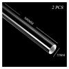 2-Piece Clear Acrylic Round Rod Set, 2540 mm Diameter, 500 mm Length (35 mm) view 2