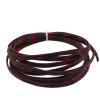 YGMNQAL 2 m Cable Sleeve, Insulated High-Density PET Braided Wire Wrap, Black/Red Cross, 6 mm view 1