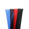 YGMNQAL 2 m Cable Sleeve, Insulated High-Density PET Braided Wire Wrap, Black/Red Cross, 6 mm view 3