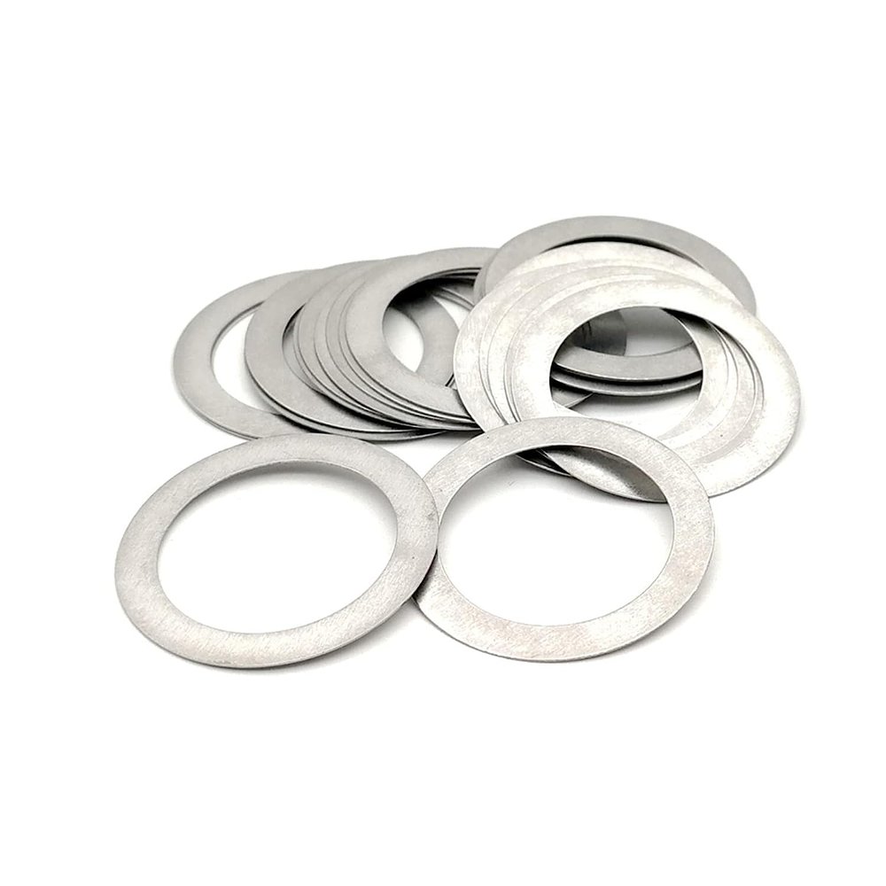 KRXSOBNV, 50-Piece 0.5 mm Thick M3–M20 Stainless Steel Flat Washers (3 x 5 x 0.5 mm)