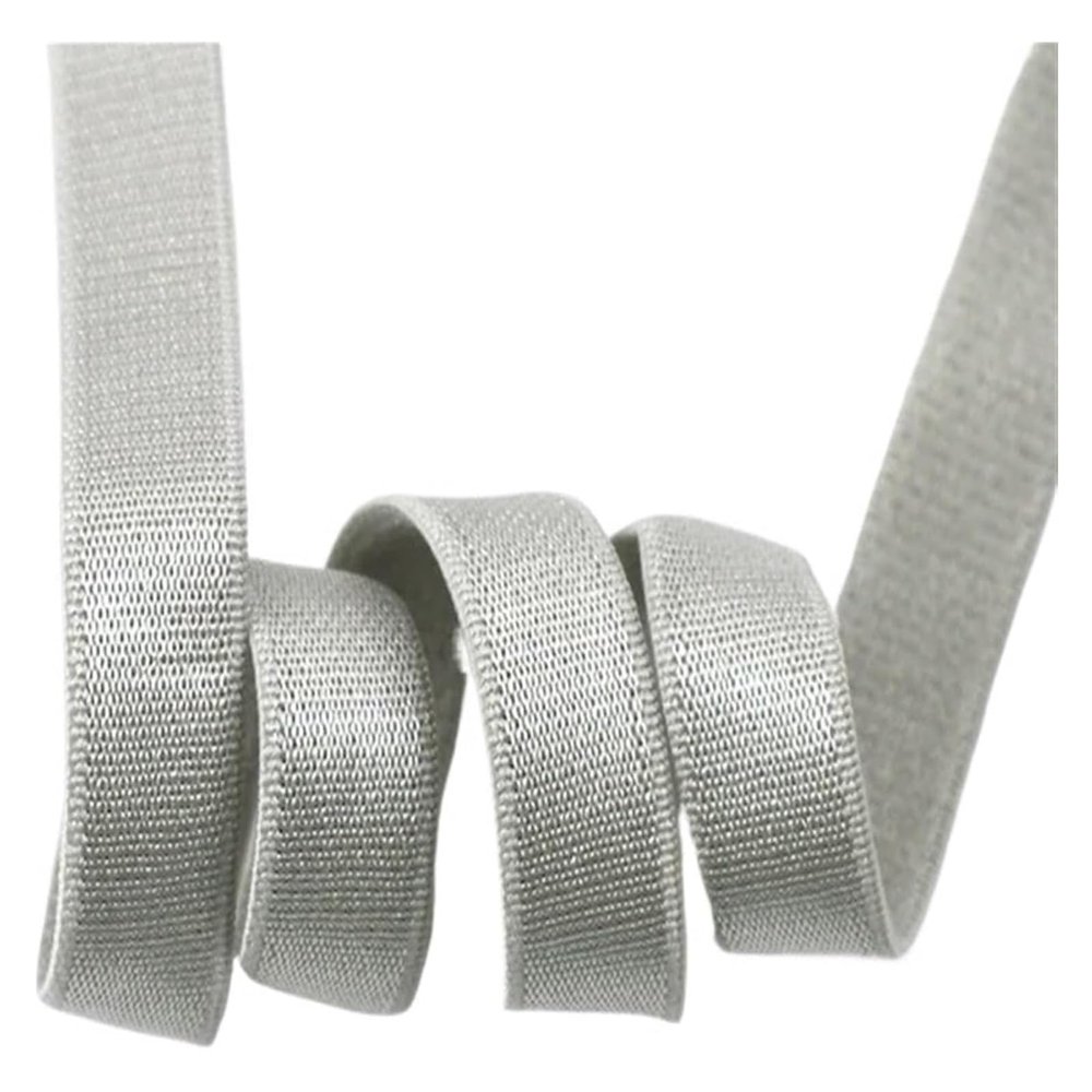 10/20/50 m 10 mm Nylon Elastic Band for Sewing, Gray (20 m × 10 mm)