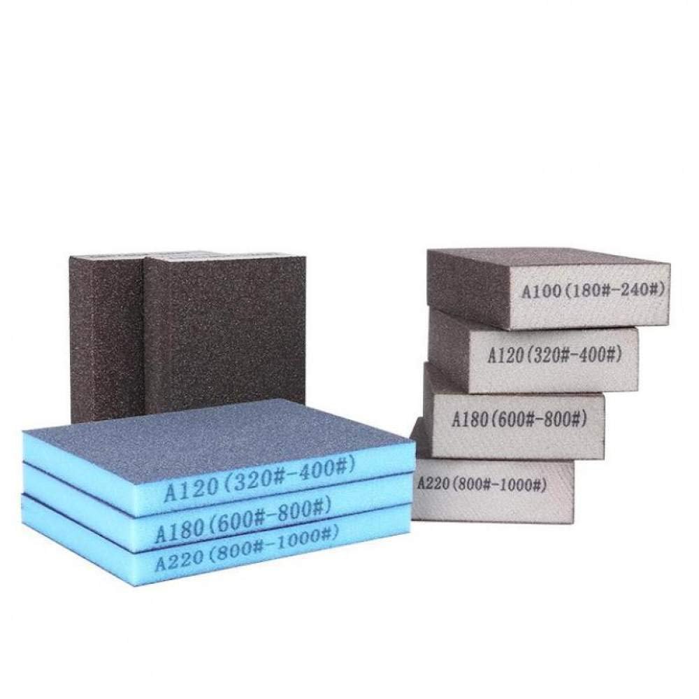 HBALDTEDC Sanding Sponge Block Pad, 1 Piece, Assorted Grit 800–1000
