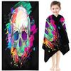 Skull Beach Towel, Microfiber, Halloween Design, 90 x 180 cm view 1