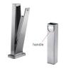Outdoor Standing Ashtray, Stainless Steel, Freestanding view 3