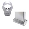 Outdoor Standing Ashtray, Stainless Steel, Freestanding view 4
