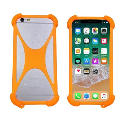 Lankashi Soft Silicone Case for XGODY X32 2025 5.5-inch Phone, Orange