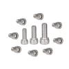 ZBORAVPIX Socket Head Cap Screws, 304 Stainless Steel, M2–M6 x 6–40 mm, DIN 912 (8 mm–M6, 10 pcs) view 3