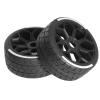 JVRWSC RC Car Tires and Wheels Compatible with Arrma Infraction, Felony and Limitless 1/7, Black Rubber, 102 × 42 mm, 17 mm Hex view 3