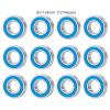 GTVNPOA 12-Piece Rubber-Sealed Bearing Kit for Tamiya Frog, Super Blackfoot and Stadium Blitzer RC Cars view 2