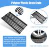 Square Polymer Plastic Drain Cover, Cut-to-Size Grate for Outdoor Drainage view 4