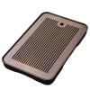 UZAMIRLEX Small Rectangular Tea Serving Tray, 3 Styles, Black (Brown02) view 1