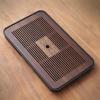 UZAMIRLEX Small Rectangular Tea Serving Tray, 3 Styles, Black (Brown02) view 4