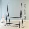 Portable Folding A-Frame Display Stand with Wheels view 2