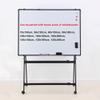 Portable Folding A-Frame Display Stand with Wheels view 3