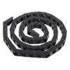 Black Nylon Drag Chain for 3D Printers, Enclosed Guide view 1